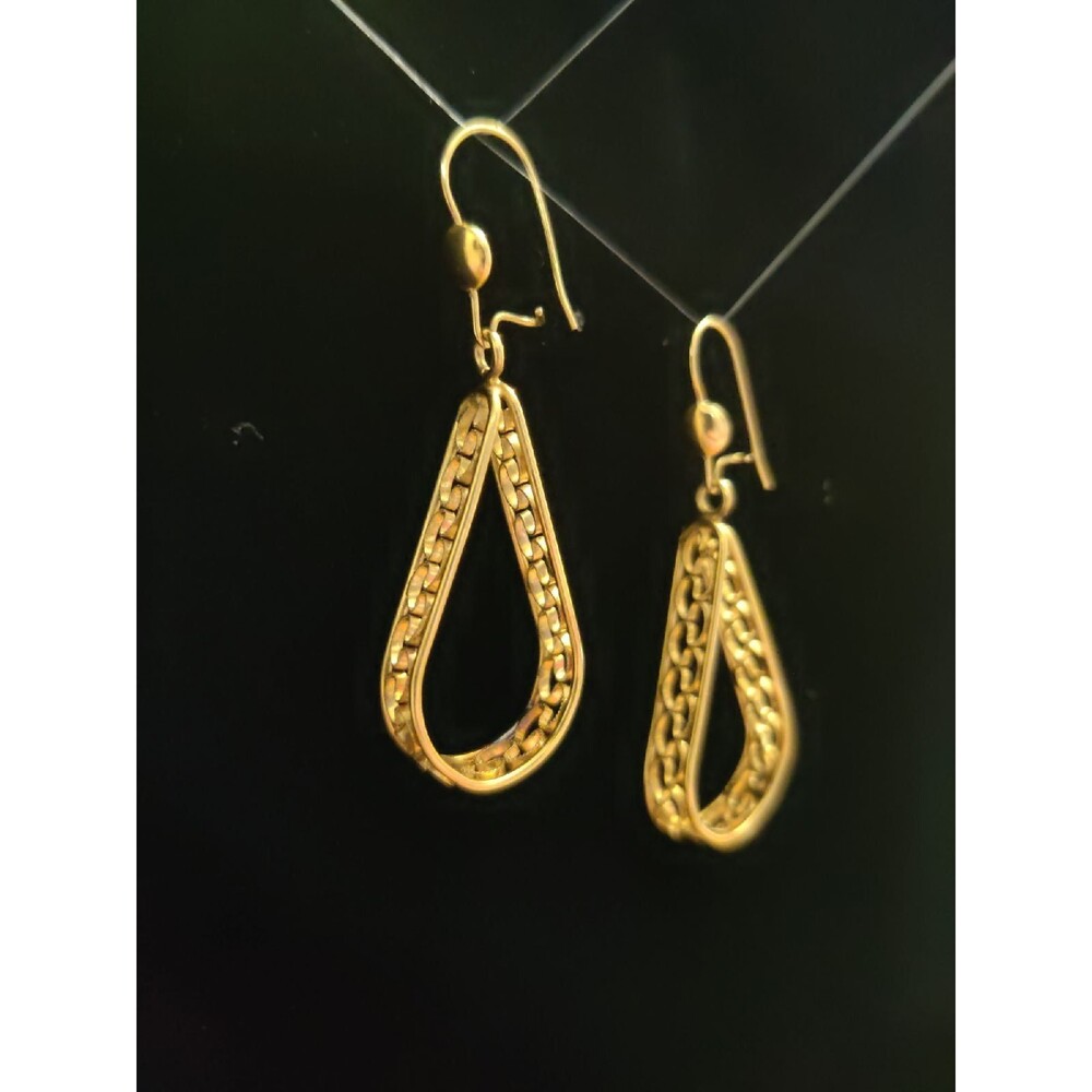 Gold Tone Dangle Earrings
